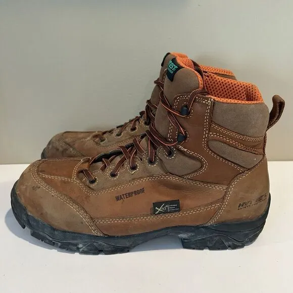 HYTEST Boots Men's 12‎ M Waterproof Brown leather work Electrical
