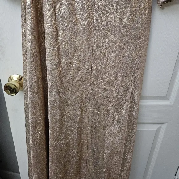 Ieena for Mac Duggal 26650 Pleated Bodice Bishop Sleeves SZ 10 NEW