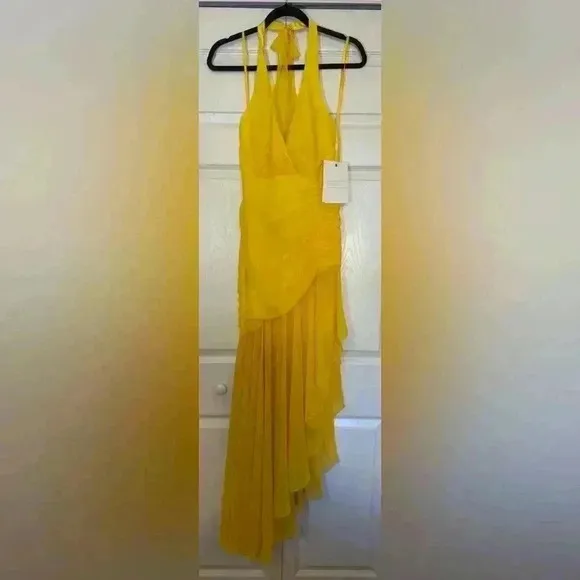 Ieena for Mac Duggal Asymmetrical Hem Dress Size 2