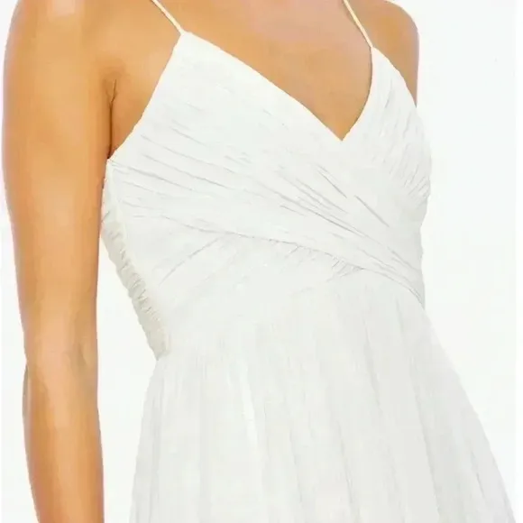 Ieena for Mac Duggal Faux Wrap Midi Cocktail Dress NWT Size S Style 70099