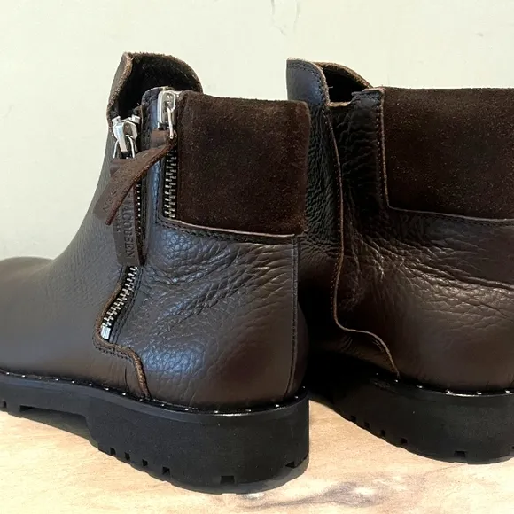 Ilsa Jacobsen Brown Leather Chelsea Zip Ankle Up Boot Size 7US/38EU/5UK.…  NWOB