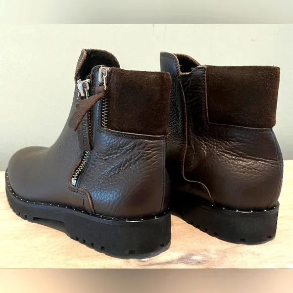 Ilsa Jacobsen Brown Leather Chelsea Zip Ankle Up Boot Size 7US/38EU/5UK.…  NWOB