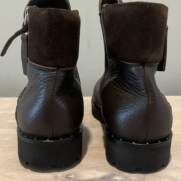 Ilsa Jacobsen Brown Leather Chelsea Zip Ankle Up Boot Size 7US/38EU/5UK.…  NWOB