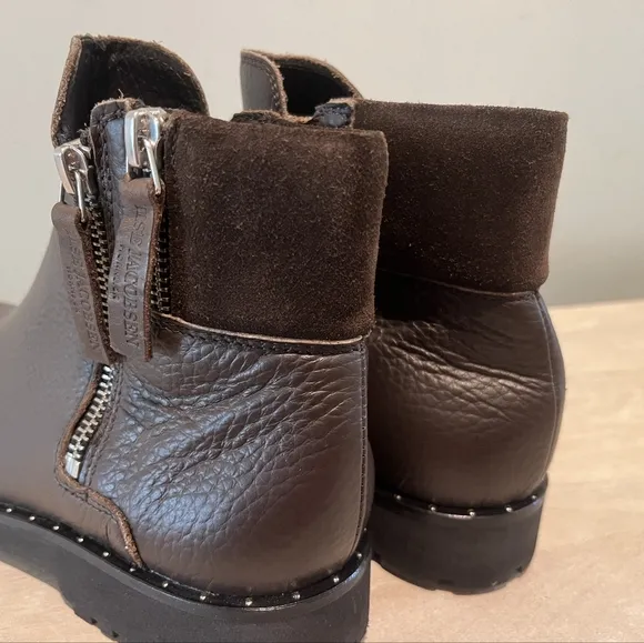 Ilsa Jacobsen Brown Leather Chelsea Zip Ankle Up Boot Size 7US/38EU/5UK.…  NWOB