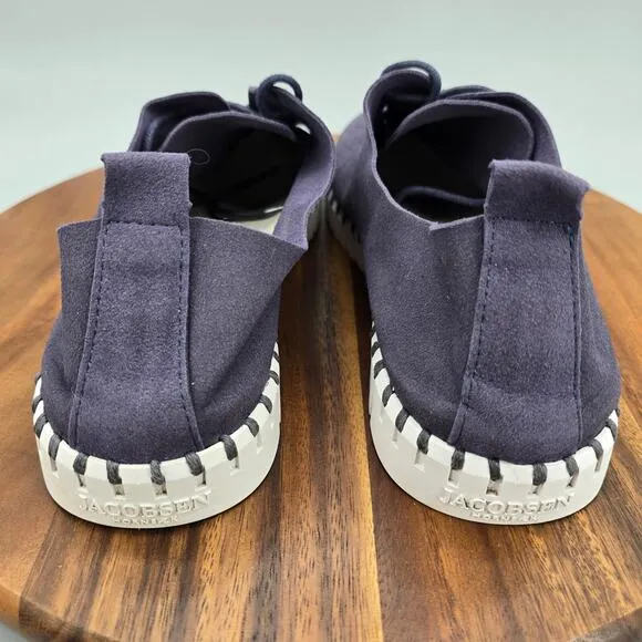 Ilse Jacobsen Shoes Men's 11 44 Blue Lace Up Perforated Comfort Casual Flats