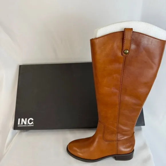 INC International Concepts Brown Leather Boots​