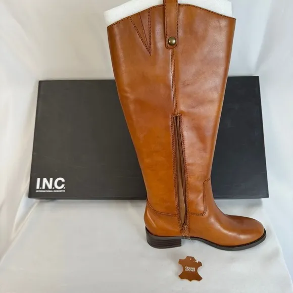 INC International Concepts Brown Leather Boots​