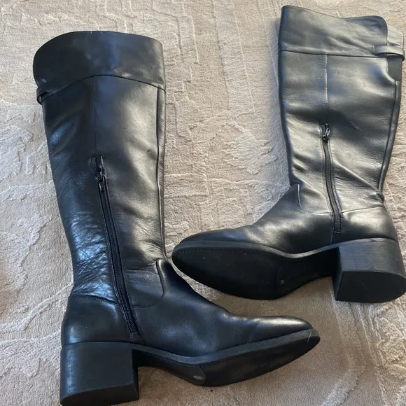 INC International ConceptsBoots Womens Size 10 Tall Black Leather