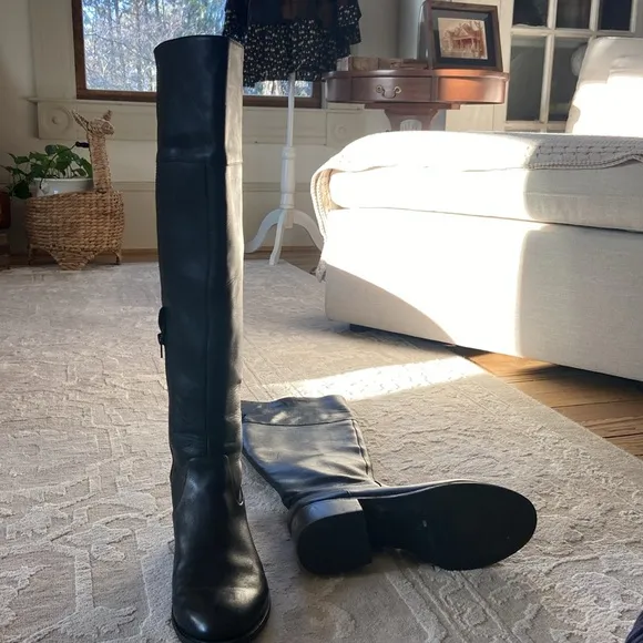 INC International ConceptsBoots Womens Size 10 Tall Black Leather