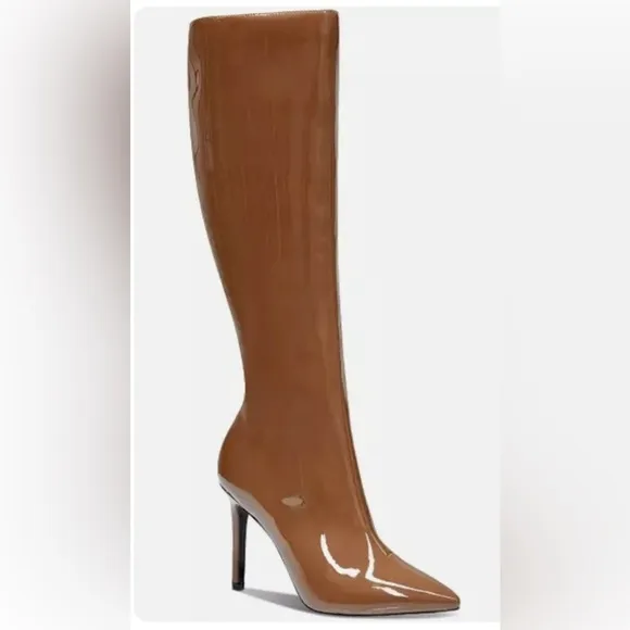 I.N.C. ~ “Rajel” Cognac Patent Leather Boots ~ 8.5M