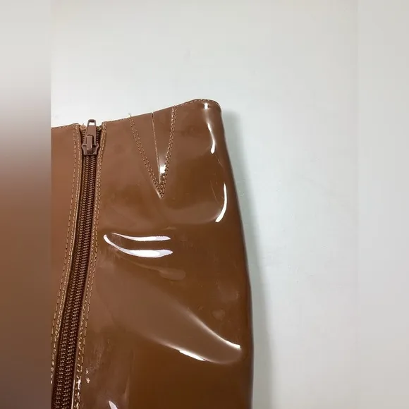 I.N.C. ~ “Rajel” Cognac Patent Leather Boots ~ 8.5M
