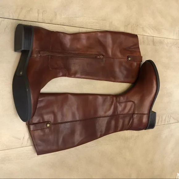INC Womens Fawne Leather Over The Knee Riding Boots Size 6.5 Medium