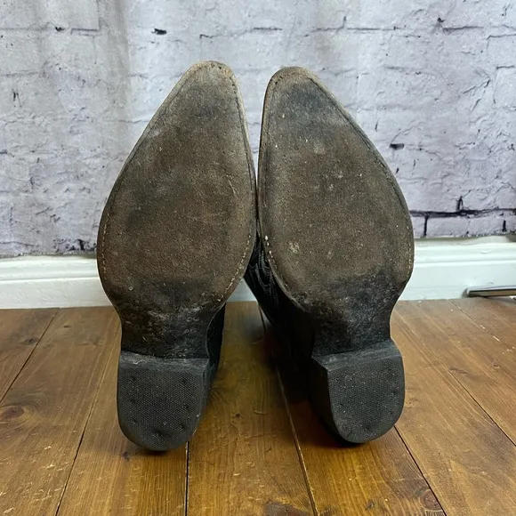 Innovation Mens size 8.6 black leather cowboy boots