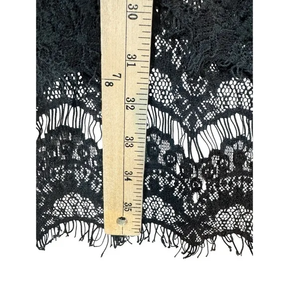 Intimately Free People Women's Black Peekaboo Lace Slip Dress Size XS