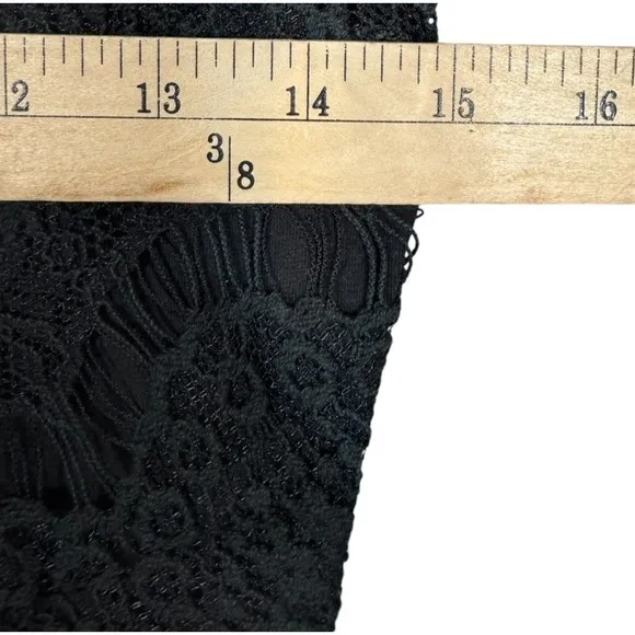 Intimately Free People Women's Black Peekaboo Lace Slip Dress Size XS