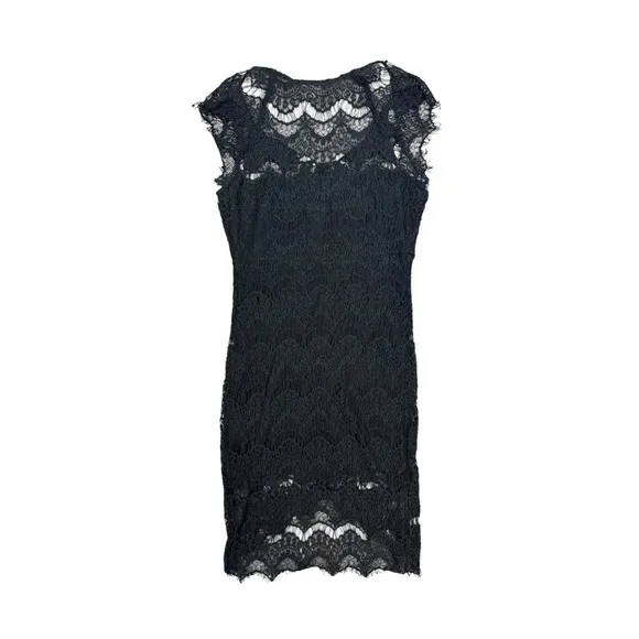 Intimately Free People Women's Black Peekaboo Lace Slip Dress Size XS