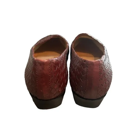 Ipanema Omero Woven Leather Flats in Brown