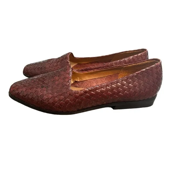Ipanema Omero Woven Leather Flats in Brown