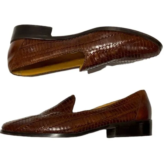 Ipanema Omero Woven Leather Flats in Brown