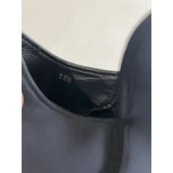 IRI NYC WES Low Top Women's Sneaker Shoes Black White 38.5 7.5 Neoprene Slip On