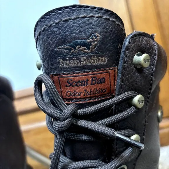 Irish Setter Gore-Tex‎ Scent Ban Odor Inhibitor Brown Leather Working Boots 9.5