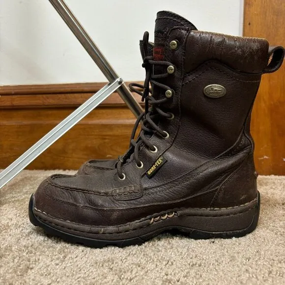 Irish Setter Gore-Tex‎ Scent Ban Odor Inhibitor Brown Leather Working Boots 9.5