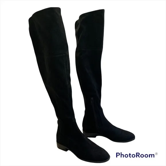 Ivanka Trump Luci Black Over The Knee Boots