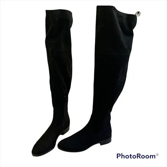Ivanka Trump Luci Black Over The Knee Boots