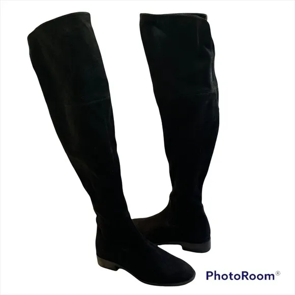 Ivanka Trump Luci Black Over The Knee Boots