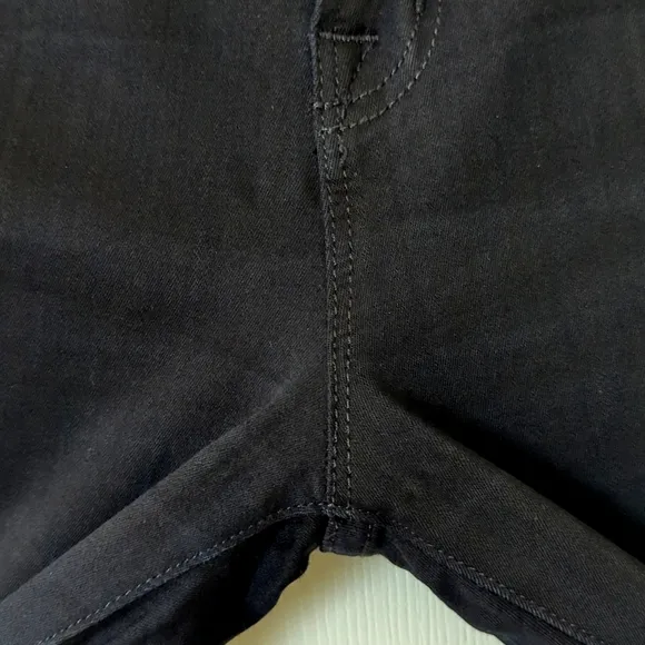 J Brand Classic Mid Rise Slim Fit Ankle Boot Cut Jeans Hewson Black 30