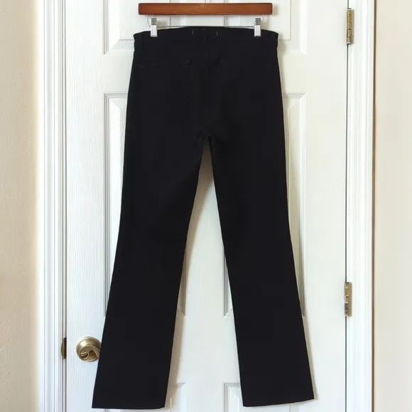 J Brand Classic Mid Rise Slim Fit Ankle Boot Cut Jeans Hewson Black 30
