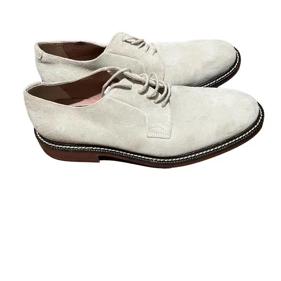 J Crew Cream Suede Lace Up Oxford