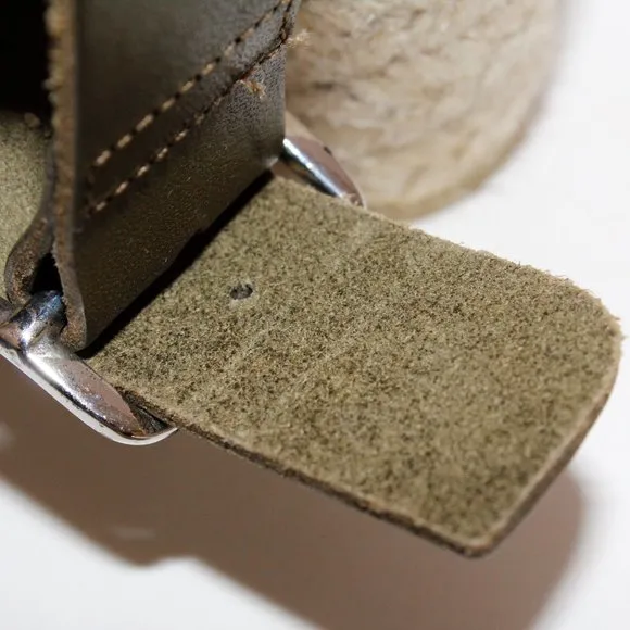 J. Crew Jeweled Vacchetta Olive Leather Espadrille Wedge Sandals