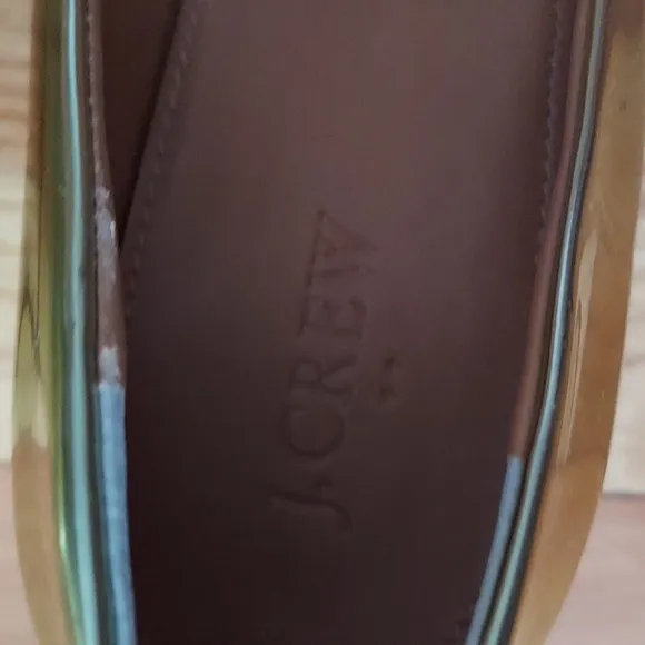 J. Crew Martina Gold Metallic Wedges Size 9 NWOT