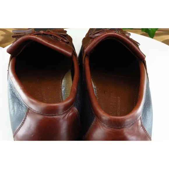 J. Murphy by Johnston &amp; Murphy Shoes Sz 9 M Brown Loafer Leather Men 5911000‎