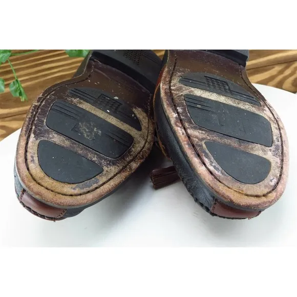 J. Murphy by Johnston &amp; Murphy Shoes Sz 9 M Brown Loafer Leather Men 5911000‎