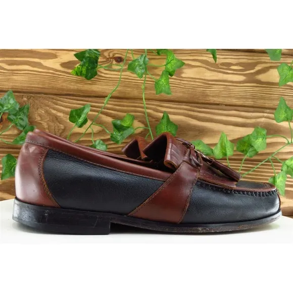 J. Murphy by Johnston &amp; Murphy Shoes Sz 9 M Brown Loafer Leather Men 5911000‎