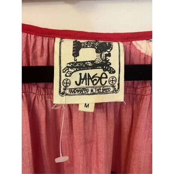 Jaase Bronte Lovers Passion Print Red Floral Maxi Dress M