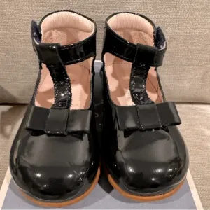 Jacadi Puce T Bar Mary Jane Dress Shoes