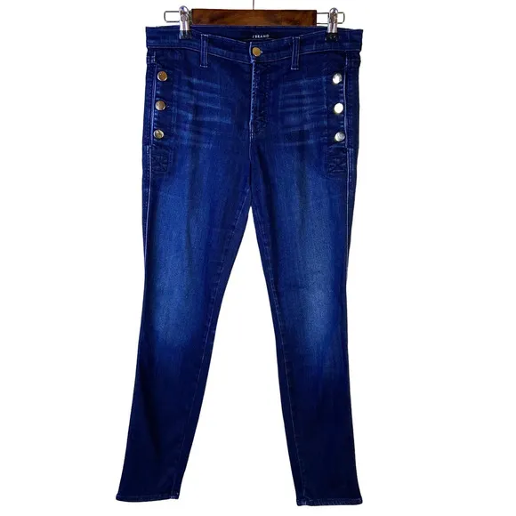 JBRAND Zion Mid Rise Skinny Jeans Size 27 JB000221 Transformation JLo Celebrity
