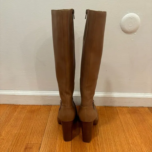 Jeffrey Campbell | Iggie Boots In Camel Tan Leather Heeled Boots Size 8.5 NEW