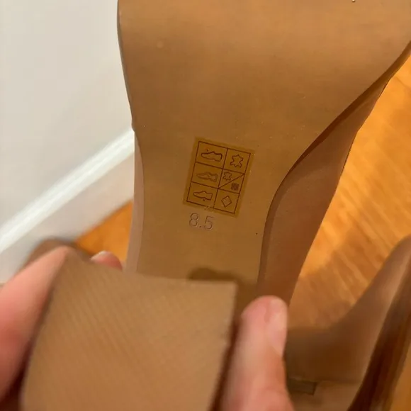 Jeffrey Campbell | Iggie Boots In Camel Tan Leather Heeled Boots Size 8.5 NEW