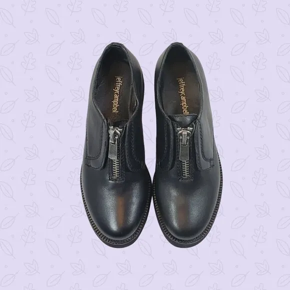 Jeffrey Campbell Size 6 M Danil Black Loafer