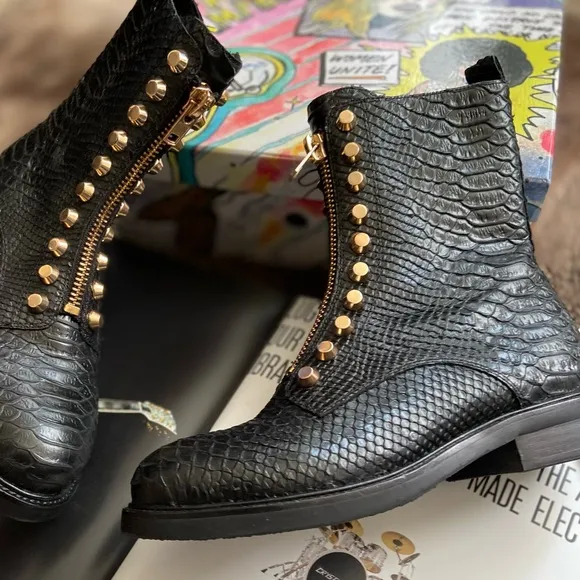 Jeffrey Campbell Tonette Studded Zip Boot