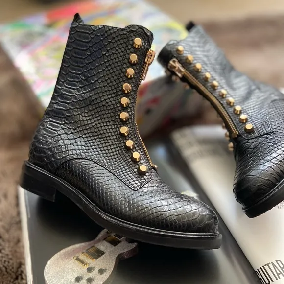 Jeffrey Campbell Tonette Studded Zip Boot
