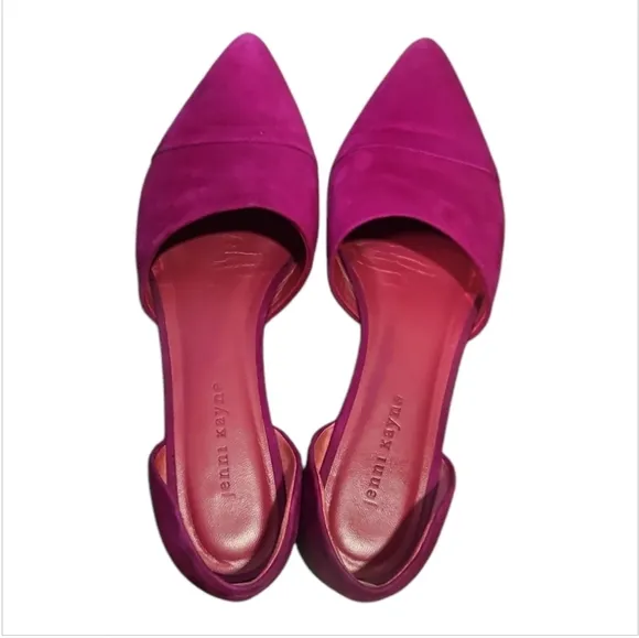 JENNI KAYNE | Suede Dorsay Flats in Purple ~ Size EU 41 / US 10.5