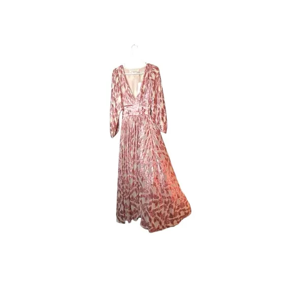 Jen’s Pirate Booty Dress Rising Star Lapis Foil Elegant Patterned Women's Dress