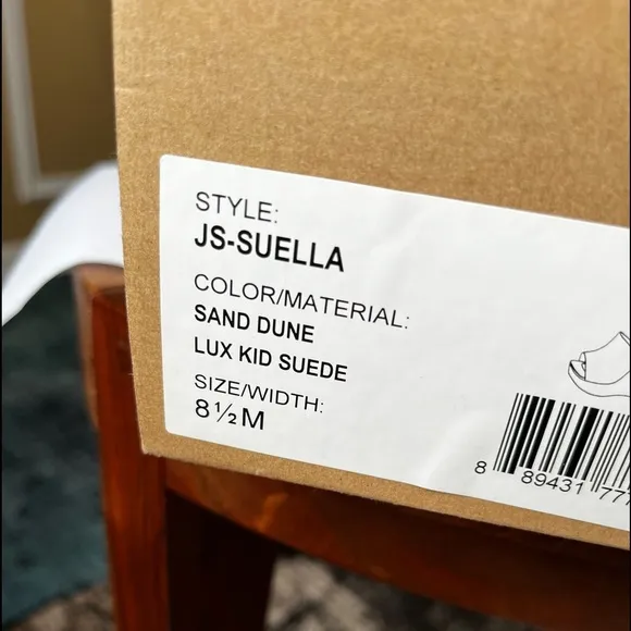 Jessica Simpson Women's SUELLA Sandal SAND DUNE SUEDE Platform Ankle Strap Wedge