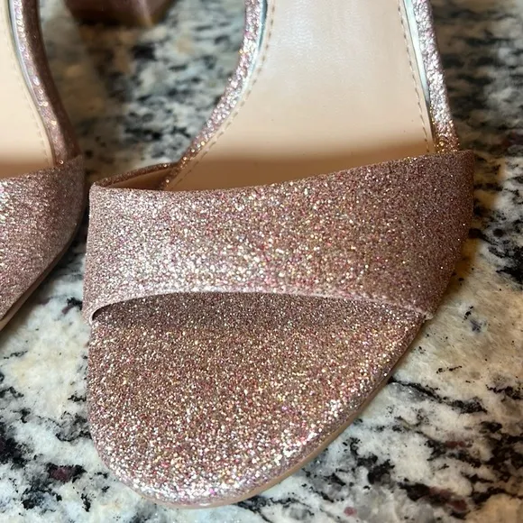 Jewel Badgley Mischka Rhinestone Glitter Heels