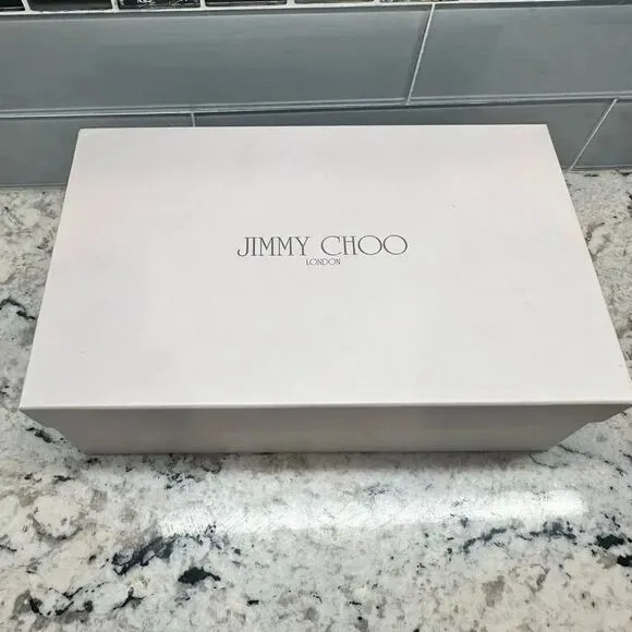 Jimmy Choo Gold Brushed Ballet Flats with Box and Dust bag Size 5